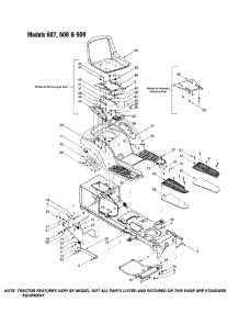 High Back Seat / Fender parts for Mtd Front-Engine Lawn Tractor 13AI608H062 from AppliancePartsPros.com