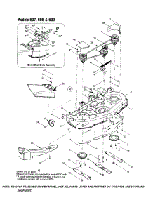 46" Deck Shell parts for Mtd Front-Engine Lawn Tractor 13AI608H062 from AppliancePartsPros.com