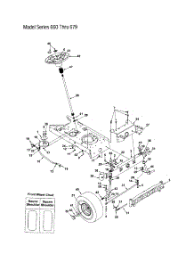 Steering - Series 660 Thru 679 parts for Mtd Front-Engine Lawn Tractor 13AI675H062 from AppliancePartsPros.com