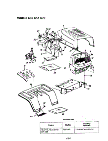 Hood / Grille - 660 And 670 parts for Mtd Front-Engine Lawn Tractor 13AI675H062 from AppliancePartsPros.com