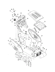 Grill / Hood parts for Troy-Bilt Front-Engine Lawn Tractor 13AJ609G766 from AppliancePartsPros.com