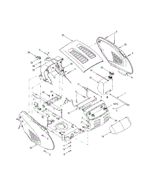 Hood parts for Troy-Bilt Front-Engine Lawn Tractor 13AJ689G766 from AppliancePartsPros.com