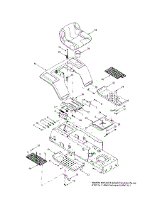 Seat parts for Troy-Bilt Front-Engine Lawn Tractor 13AJ689G766 from AppliancePartsPros.com