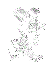 5 Style Hood parts for Mtd Front-Engine Lawn Tractor 13AJ771S031 from AppliancePartsPros.com