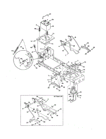 Frame & Pto Lift parts for Mtd Front-Engine Lawn Tractor 13AJ771S031 from AppliancePartsPros.com