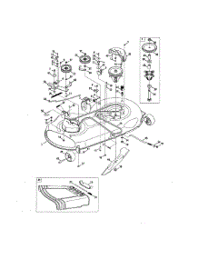46" Deck parts for Mtd Front-Engine Lawn Tractor 13AJ771S031 from AppliancePartsPros.com
