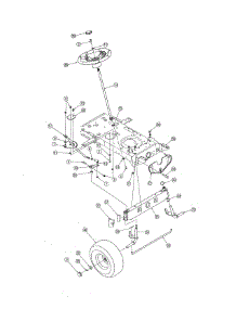 Steering parts for Mtd Front-Engine Lawn Tractor 13AJ791G731 from AppliancePartsPros.com