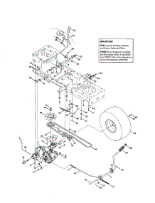 Transmission parts for Mtd Front-Engine Lawn Tractor 13AJ795G059 from AppliancePartsPros.com
