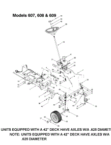 Steering Assembly parts for Mtd Front-Engine Lawn Tractor 13AK608G062 from AppliancePartsPros.com