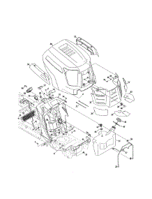 Fuel Tank / Hood / Dash parts for Cub Cadet Front-Engine Lawn Tractor 13AK92AK056 from AppliancePartsPros.com