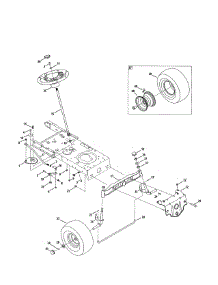 Steering / Wheels parts for Mtd Front-Engine Lawn Tractor 13AL47ST099 from AppliancePartsPros.com