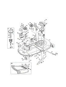 Deck parts for Mtd Front-Engine Lawn Tractor 13AL47ST099 from AppliancePartsPros.com