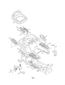 4-Style Fender / Deck Lift & Seat parts for Mtd Front-Engine Lawn Tractor 13AL605H057 from AppliancePartsPros.com