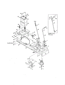 Frame & Manual Pto-42" & 46" Decks parts for Mtd Front-Engine Lawn Tractor 13AL605H057 from AppliancePartsPros.com