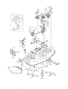 46" Mowing Deck parts for Mtd Front-Engine Lawn Tractor 13AL605H057 from AppliancePartsPros.com