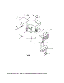Muffler parts for Mtd Front-Engine Lawn Tractor 13AL606G730 from AppliancePartsPros.com