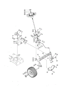 Steering parts for Mtd Front-Engine Lawn Tractor 13AL606G730 from AppliancePartsPros.com