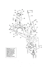 Frame & Pto Lift parts for Mtd Front-Engine Lawn Tractor 13AL606G730 from AppliancePartsPros.com