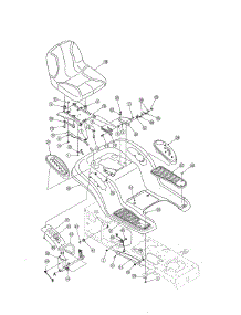 Seat & Fender parts for Mtd Front-Engine Lawn Tractor 13AL606G730 from AppliancePartsPros.com