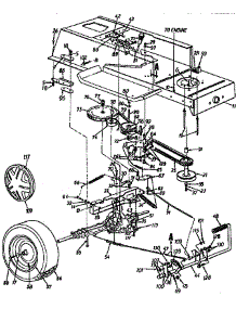 Lower Frame Assembly parts for Mtd Front-Engine Lawn Tractor 13AL660 THRU 679F720 from AppliancePartsPros.com
