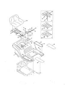 Seat And Fender parts for Mtd Front-Engine Lawn Tractor 13AL771H004 from AppliancePartsPros.com
