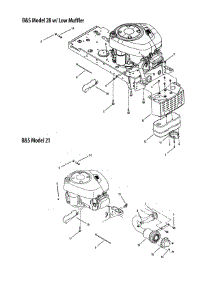 B&S Model-Low Muffler parts for Mtd Front-Engine Lawn Tractor 13AL771H029 from AppliancePartsPros.com