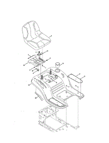 Seat / Fender parts for Mtd Front-Engine Lawn Tractor 13AL78ST099 from AppliancePartsPros.com