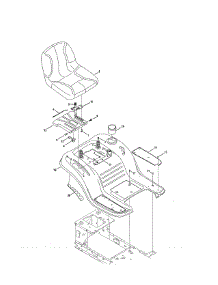 Seat / Fender parts for Mtd Front-Engine Lawn Tractor 13AL78XT099 from AppliancePartsPros.com