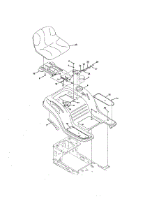 Seat & Fender parts for Mtd Front-Engine Lawn Tractor 13AL795H004 from AppliancePartsPros.com