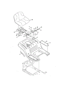 Seat & Fender parts for Mtd Front-Engine Lawn Tractor 13AL795T057 from AppliancePartsPros.com
