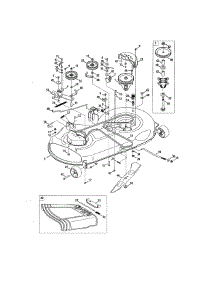 46" Deck parts for Mtd Front-Engine Lawn Tractor 13AL795T057 from AppliancePartsPros.com