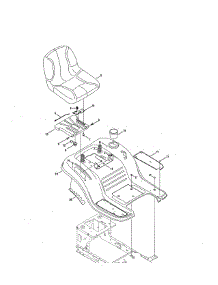 Seat / Fender parts for Mtd Front-Engine Lawn Tractor 13AL79XS099 from AppliancePartsPros.com