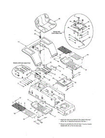 Seat & Fender parts for Mtd Front-Engine Lawn Tractor 13AM660F700 from AppliancePartsPros.com