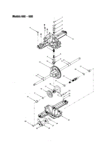 Differential parts for Mtd Front-Engine Lawn Tractor 13AM660F700 from AppliancePartsPros.com