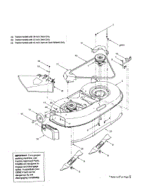 Mower Deck parts for Mtd Front-Engine Lawn Tractor 13AM660G700 from AppliancePartsPros.com