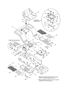 Seat parts for Mtd Front-Engine Lawn Tractor 13AM662F765 from AppliancePartsPros.com