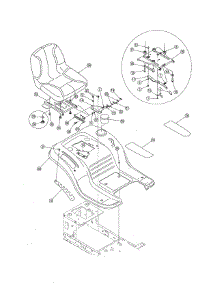 Seat & Fender parts for Mtd Front-Engine Lawn Tractor 13AM772F700 from AppliancePartsPros.com