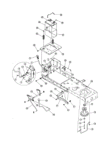 Frame / Battery parts for Mtd Front-Engine Lawn Tractor 13AN771G729 from AppliancePartsPros.com
