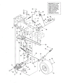 Transmission parts for Mtd Front-Engine Lawn Tractor 13AN771G731 from AppliancePartsPros.com