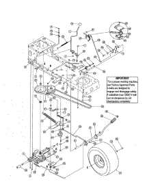 Transmission parts for Yard-Man Front-Engine Lawn Tractor 13AN771G755 from AppliancePartsPros.com
