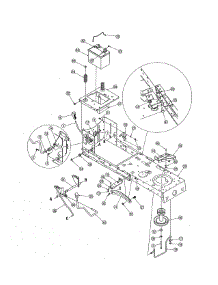 Battery / Chassis parts for Yard-Man Front-Engine Lawn Tractor 13AN771G755 from AppliancePartsPros.com