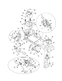 Frame parts for Mtd Front-Engine Lawn Tractor 13AN771H729 from AppliancePartsPros.com