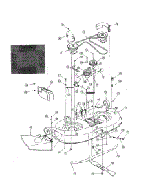 42" Deck parts for Mtd Front-Engine Lawn Tractor 13AN772G700 from AppliancePartsPros.com