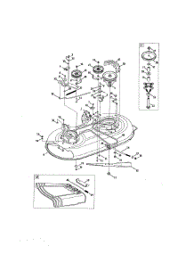 Deck / Spindle Pulley parts for Mtd Front-Engine Lawn Tractor 13AN77SS299 from AppliancePartsPros.com