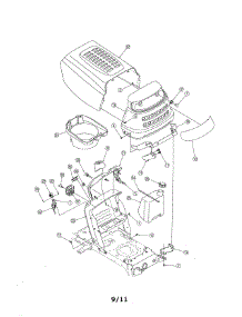 Bumper & Hood parts for Mtd Front-Engine Lawn Tractor 13AN791G755 from AppliancePartsPros.com