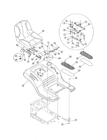 Seat & Fender parts for Mtd Front-Engine Lawn Tractor 13AN791G755 from AppliancePartsPros.com