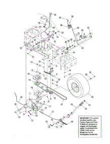 Drive parts for Mtd Front-Engine Lawn Tractor 13AN791G755 from AppliancePartsPros.com