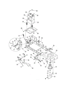 Frame & Pto Lift parts for Mtd Front-Engine Lawn Tractor 13AN791G755 from AppliancePartsPros.com