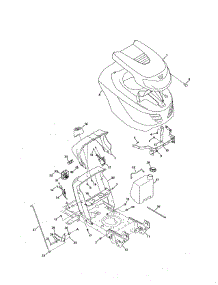 G Style Hood parts for Mtd Front-Engine Lawn Tractor 13AO771H055 from AppliancePartsPros.com