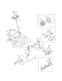 Front End Steering parts for Mtd Front-Engine Lawn Tractor 13AO772S055 from AppliancePartsPros.com